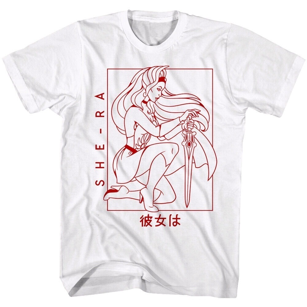 She-Ra Japanese Kanji-Ra T Shirt Princess Of Power Masters Of The Universe